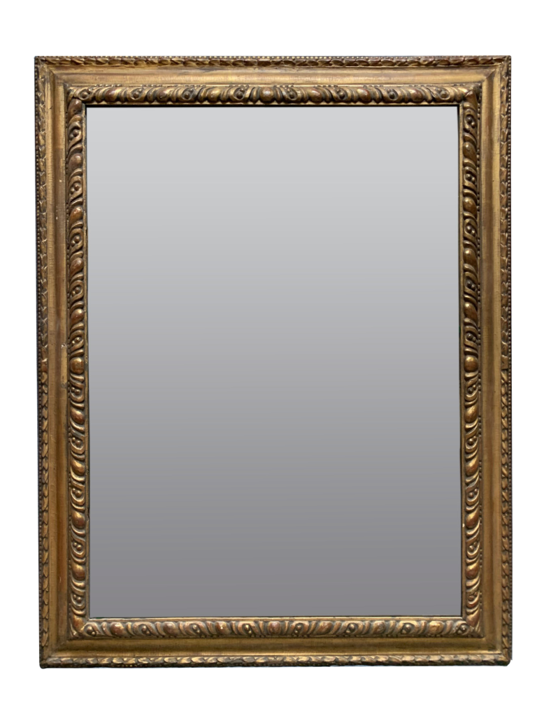 Italian frame from the 19th century with mirror. item #54/10.114. Size 46 ¼" x 59 ¾" x 5 ¼".